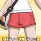 カジュアルホットパンツ(レッド)